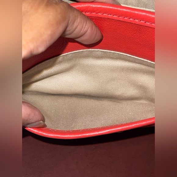 Coach Legacy Penny #19914 Bright Coral Crossbody w/Tassels Turn Lock EUC - Picture 12 of 15